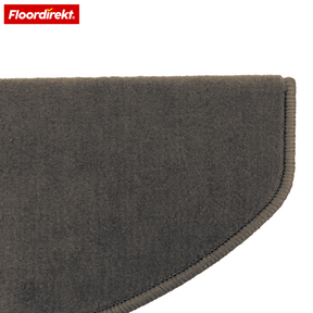 Velours-traptrede | Wien | Halfronde, antislip trapmat van robuust polypropyleen | Trapbescherming, geluidsdempend & antistatisch | Verkrijgbaar in 4 moderne kleuren