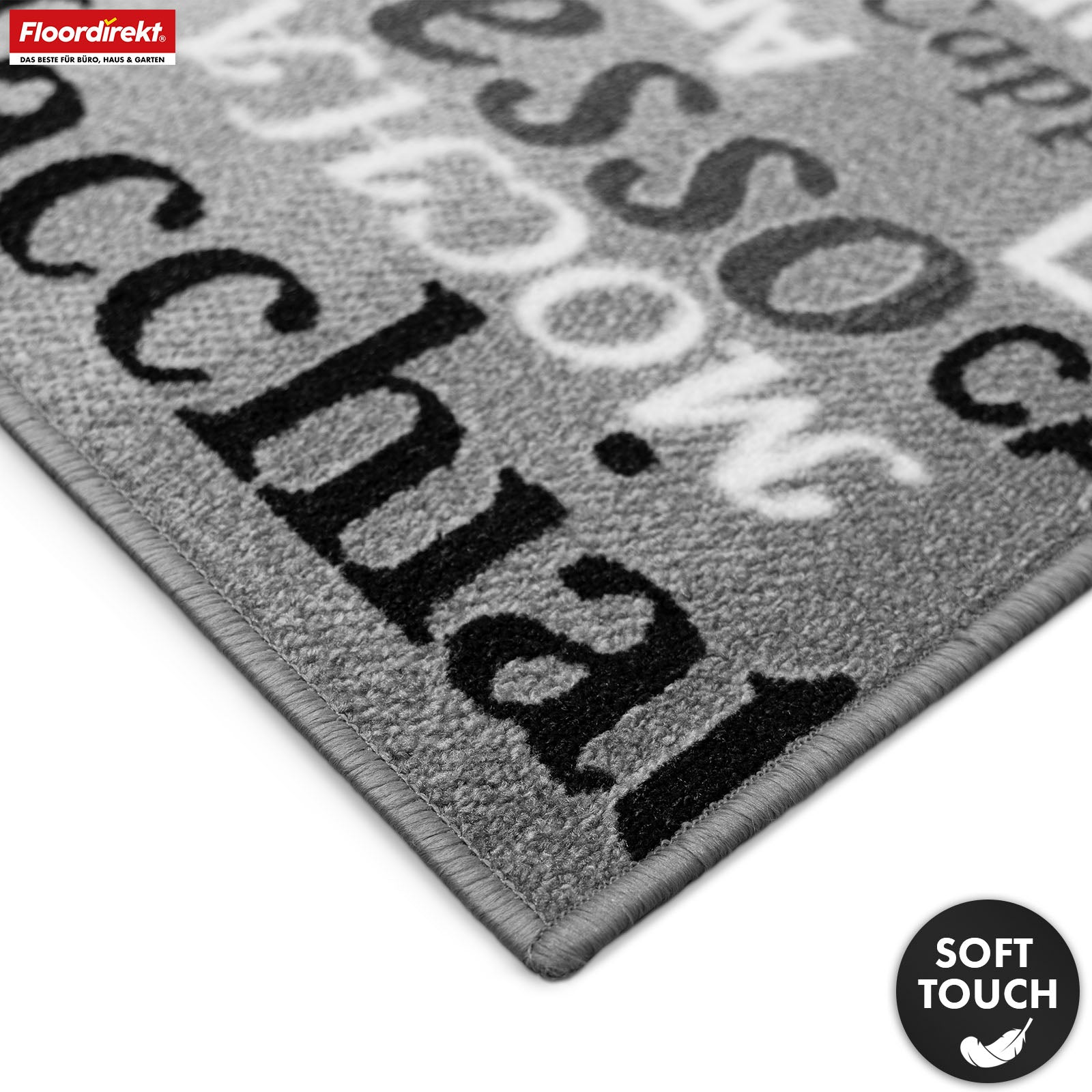 Tapijtlooper | Coffee | Stijlvolle keukentapijt met koffiedesign | Antislip, slijtvast & gemakkelijk te reinigen