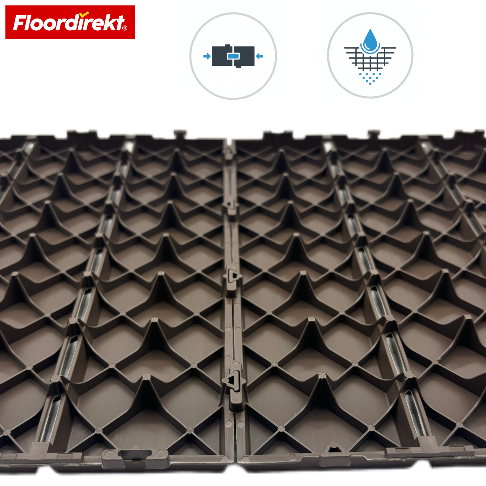 Terrasvloertegels | Majestic | Bruin | 30x30 cm Kliktegels in houtplanklook | Weerbestendig & onderhoudsarm