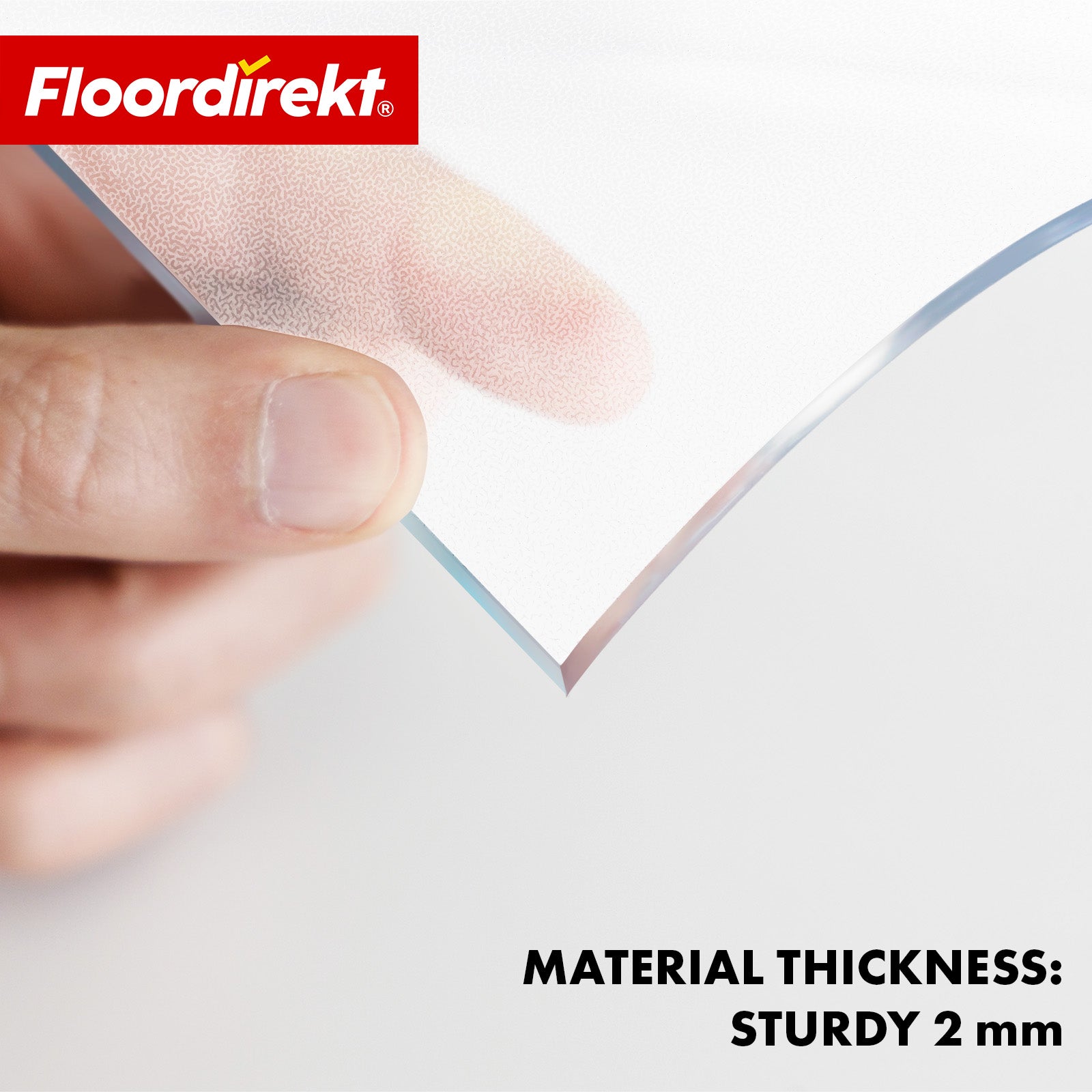 Tafelfolie | Neo Milky | Halftransparante tafeldbeschermfolie in melkachtig wit op maat met afgeschuinde rand