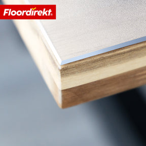 Tafelfolie | Neo Milky | Halftransparante tafeldbeschermfolie in melkachtig wit op maat met afgeschuinde rand