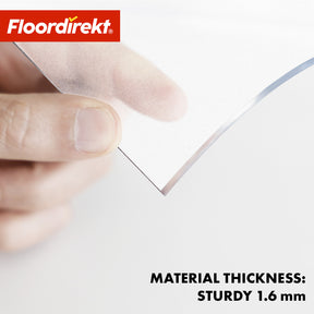 Tafelfolie | Neo Milky | Halftransparante tafbeschermingsfolie in melkachtig wit op maat met rechte snede