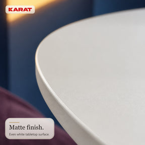 Bijzettafel | Tore | Ronde salontafel met open opbergruimte van hout & staal | Ø 75 cm