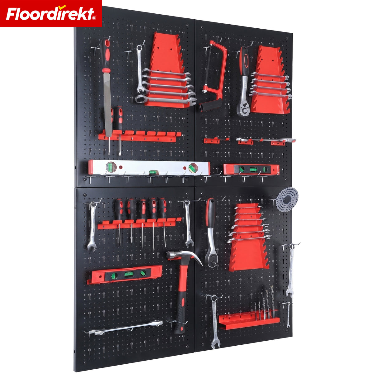 Gereedschapswand | Parker | Metalen wandpaneel set met accessoires | Gereedschapshouder voor werkplaats & garage
