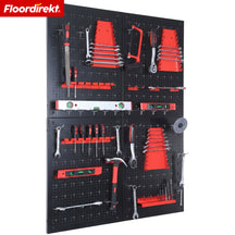 Gereedschapswand | Parker | Metalen wandpaneel set met accessoires | Gereedschapshouder voor werkplaats & garage