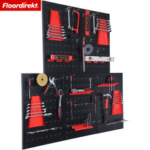 Gereedschapswand | Parker | Metalen wandpaneel set met accessoires | Gereedschapshouder voor werkplaats & garage