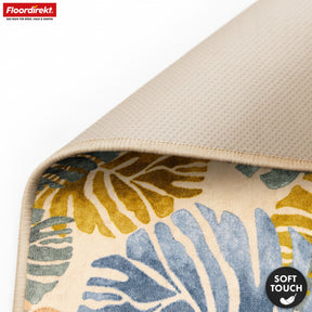Vloerkleed | Amazonia | Modern tapijt met bladdessin | Antislip, slijtvast & onderhoudsvriendelijk | Verkrijgbaar in verschillende maten