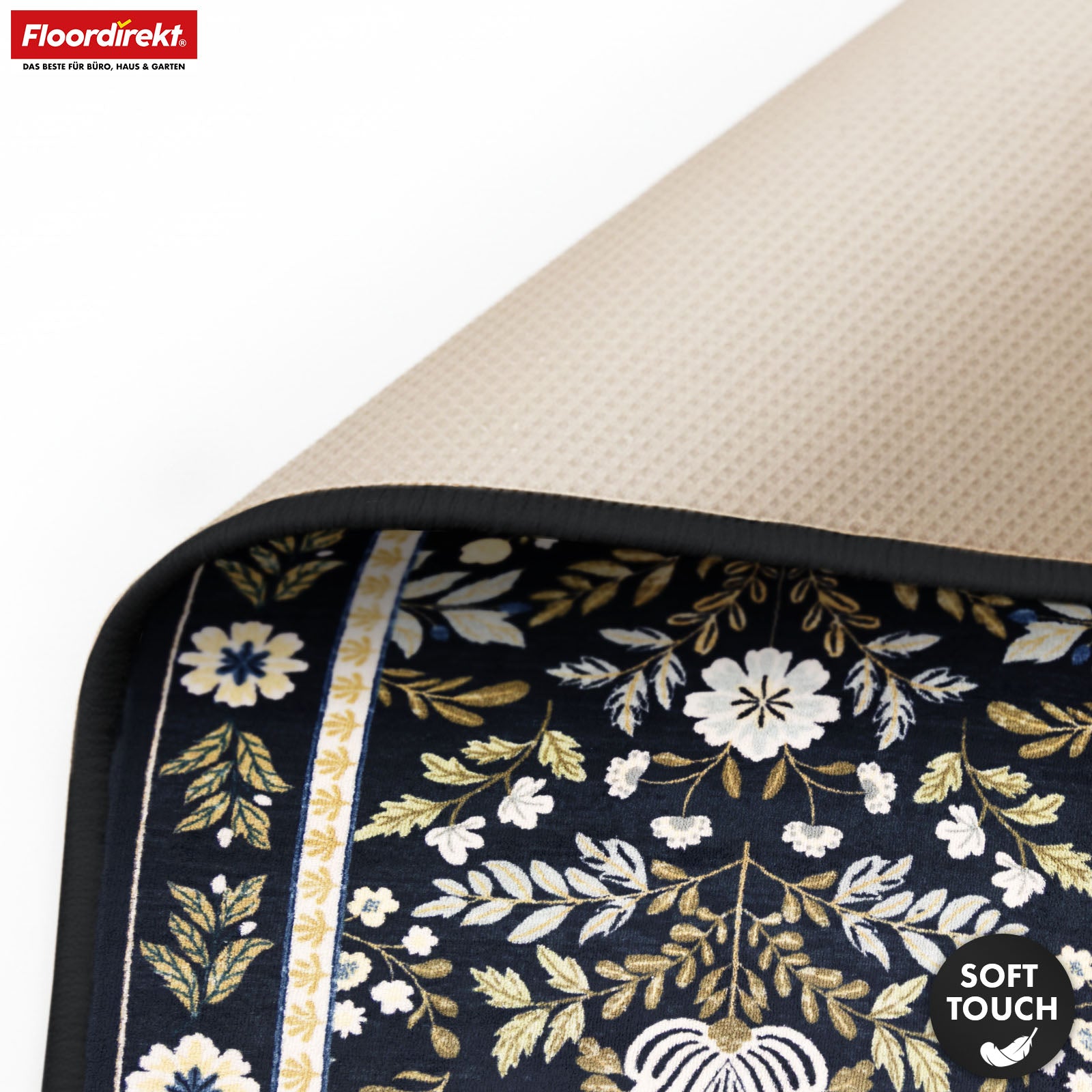 Vloerkleed | Aristo | Elegant tapijt met klassiek bloemenontwerp | Antislip, duurzaam & onderhoudsvriendelijk | Verkrijgbaar in verschillende maten