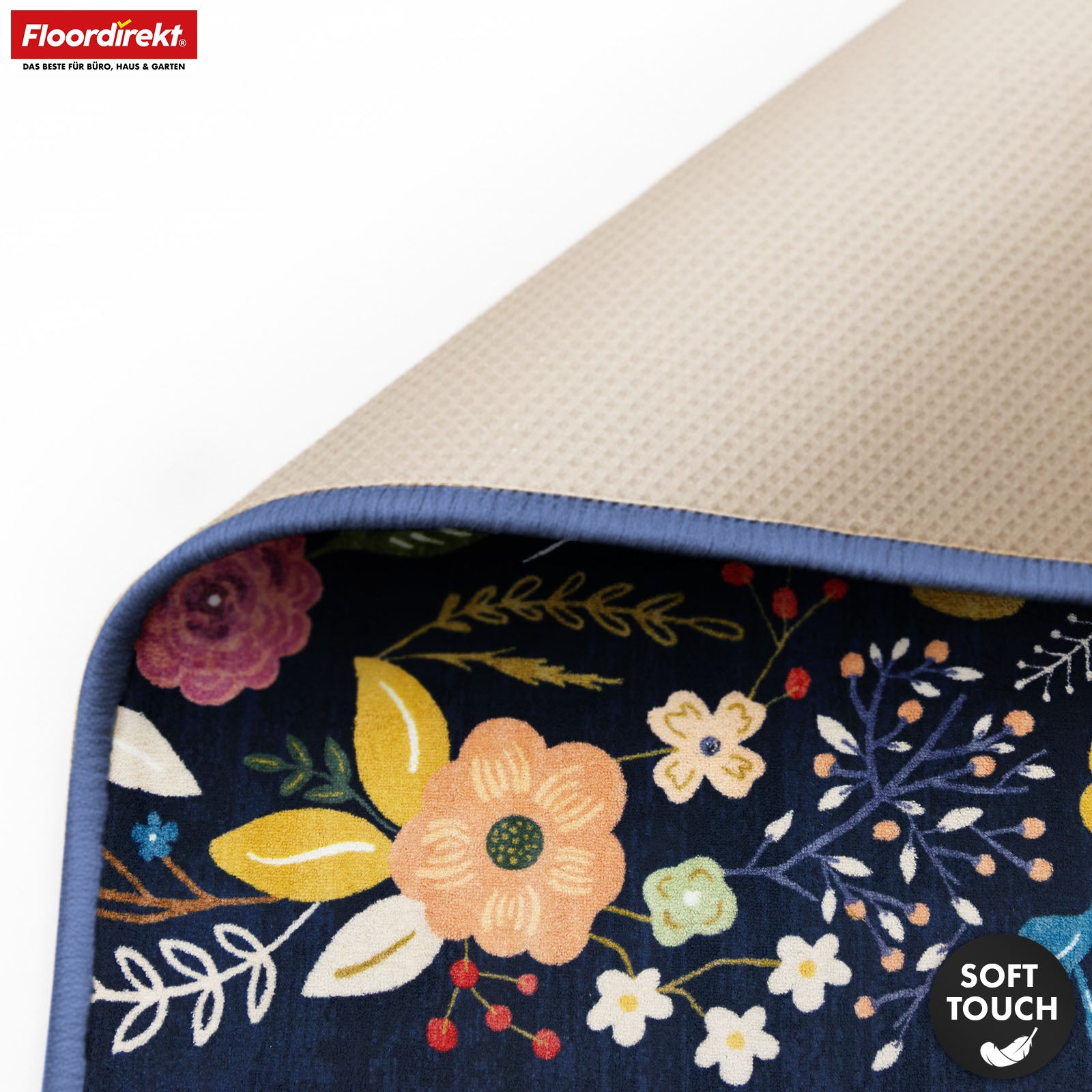 Vloerkleed | Damaskus | Modern tapijt met bloemendesign | Antislip, slijtvast & onderhoudsvriendelijk | Verkrijgbaar in verschillende maten