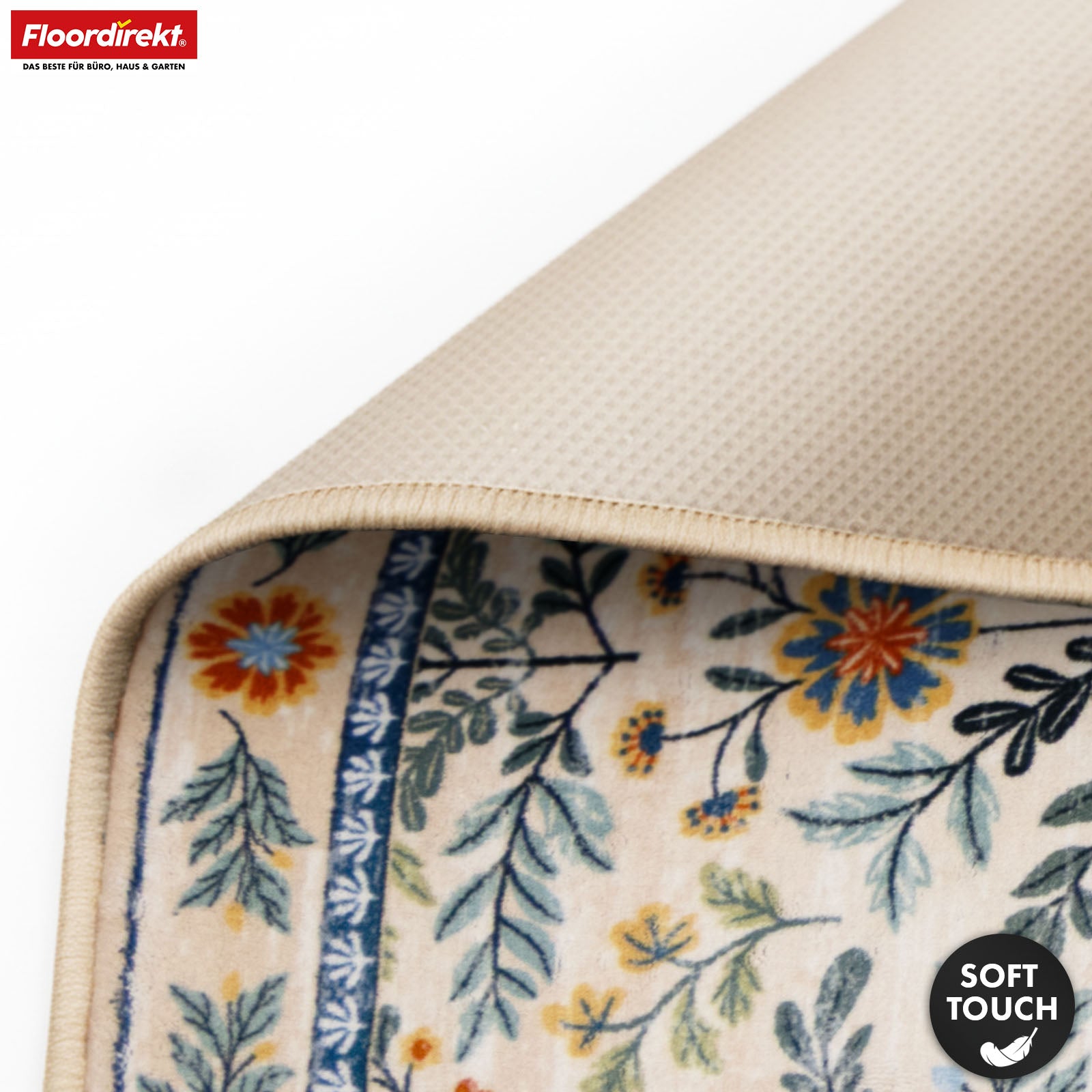 Vloerkleed | Orientalis | Klassiek tapijt met oosters bloemenpatroon | Antislip, duurzaam & onderhoudsvriendelijk | Verkrijgbaar in verschillende maten