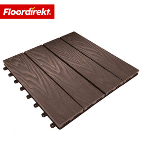 WPC-terrastegel | Noble 3D | Moderne kliktegel 30 x 30 cm voor balkon & terras