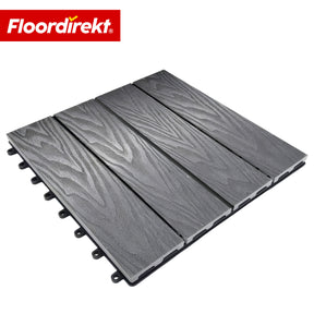 WPC-terrastegel | Noble 3D | Moderne kliktegel 30 x 30 cm voor balkon & terras