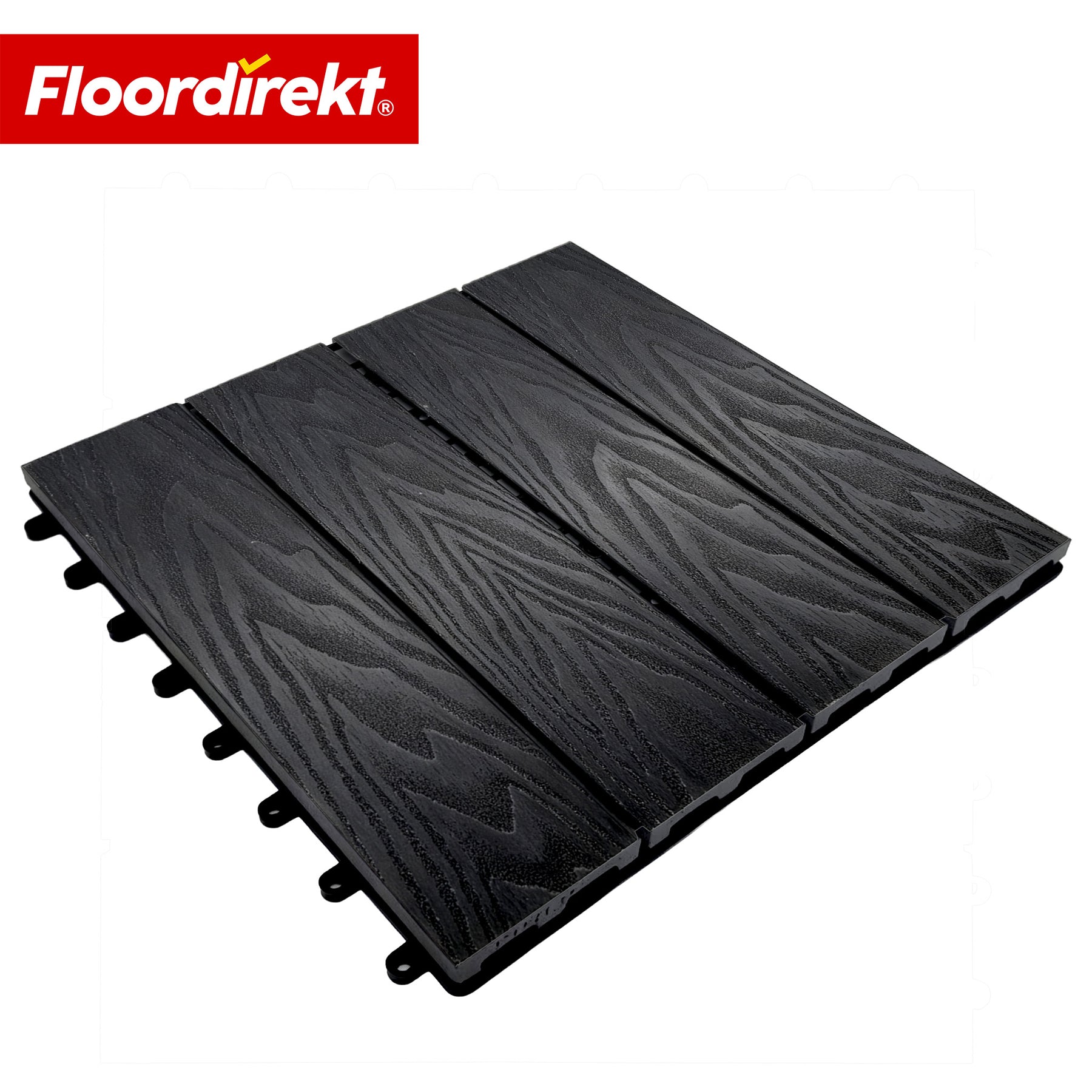 WPC-terrastegel | Noble 3D | Moderne kliktegel 30 x 30 cm voor balkon & terras