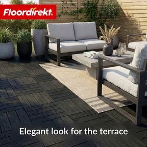 WPC-terrastegel | Noble 3D | Moderne kliktegel 30 x 30 cm voor balkon & terras