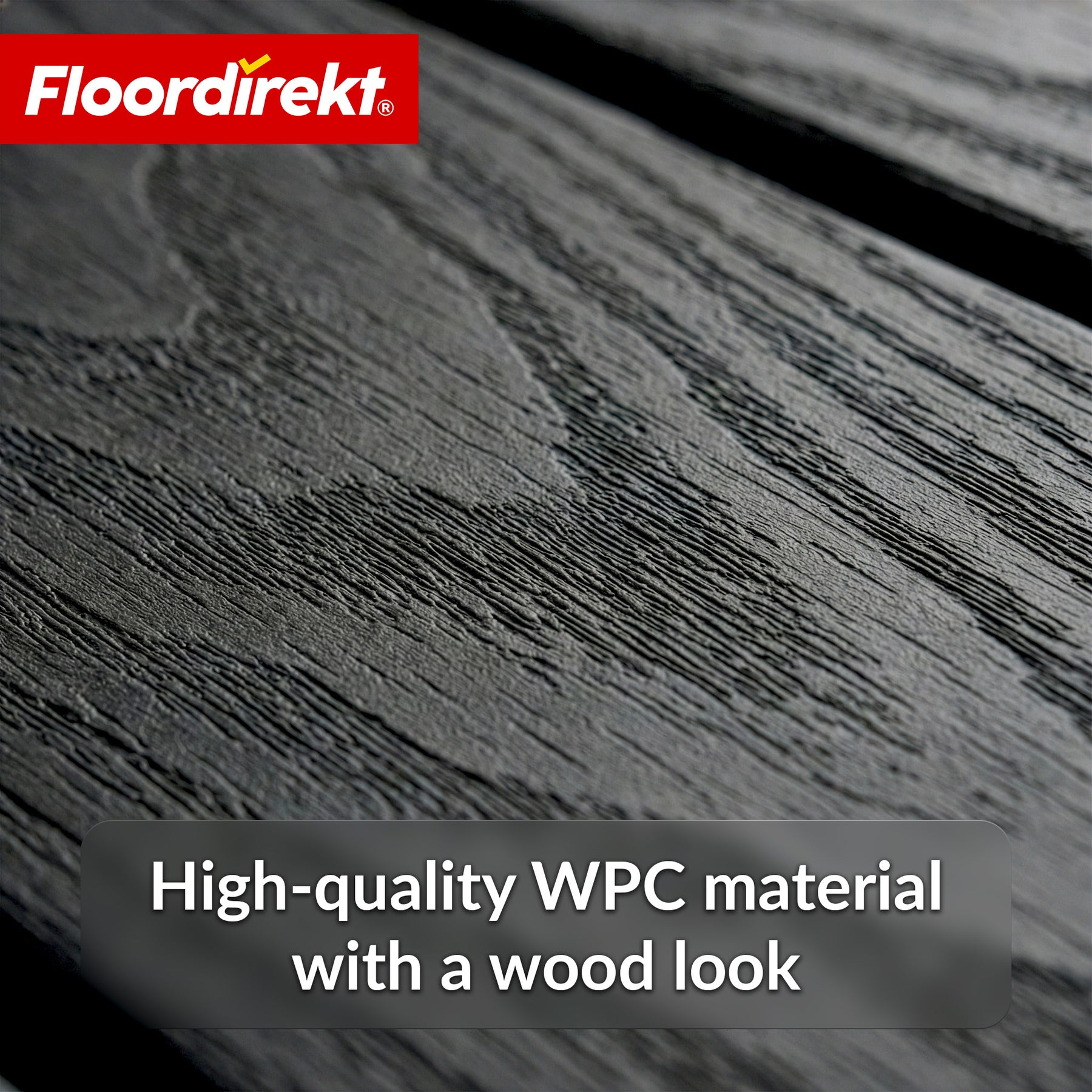 WPC-terrastegel | Noble 3D | Moderne kliktegel 30 x 30 cm voor balkon & terras