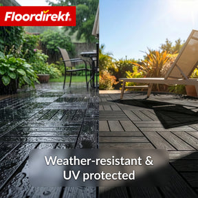 WPC-terrastegel | Noble 3D | Moderne kliktegel 30 x 30 cm voor balkon & terras