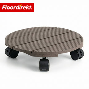 WPC-plantenroller | Countess | Rolonderzetter Ø 30 cm | 4 zwenkwielen 360° & rem | belastbaar tot 80 kg