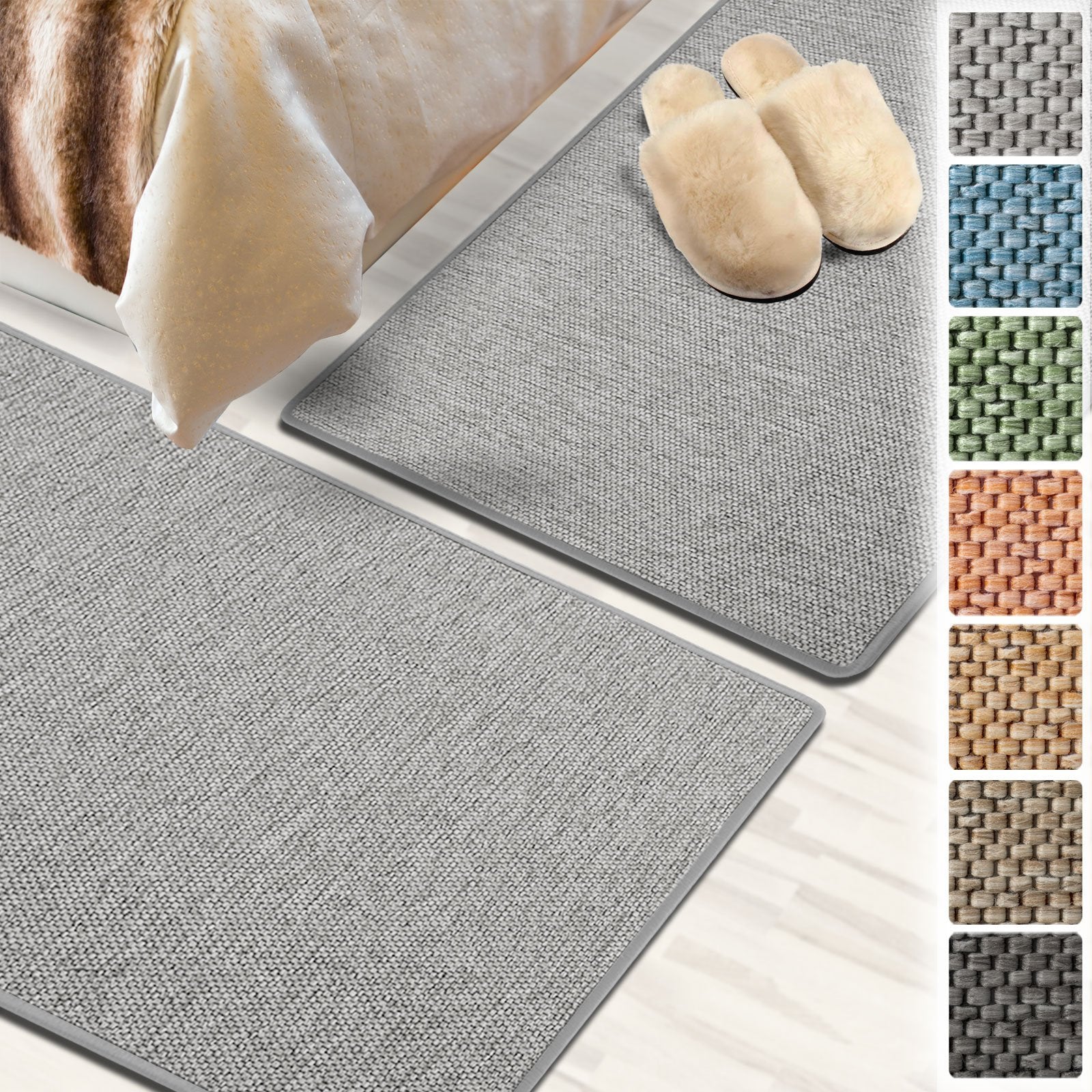 Bedomranding | Sabang | Sisal-look | 3-delig | vele kleuren & maten