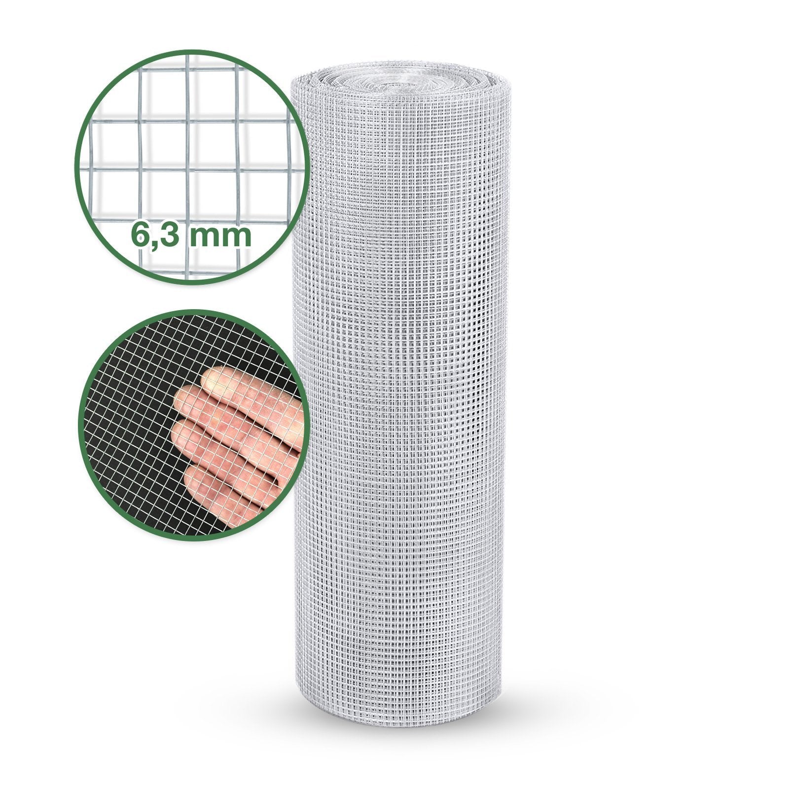 Groen geplastificeerd volièregaas, 50 cm hoog | De Gaasgigant Groen geplastificeerd volièregaas, 50 cm hoog | De Gaasgigant