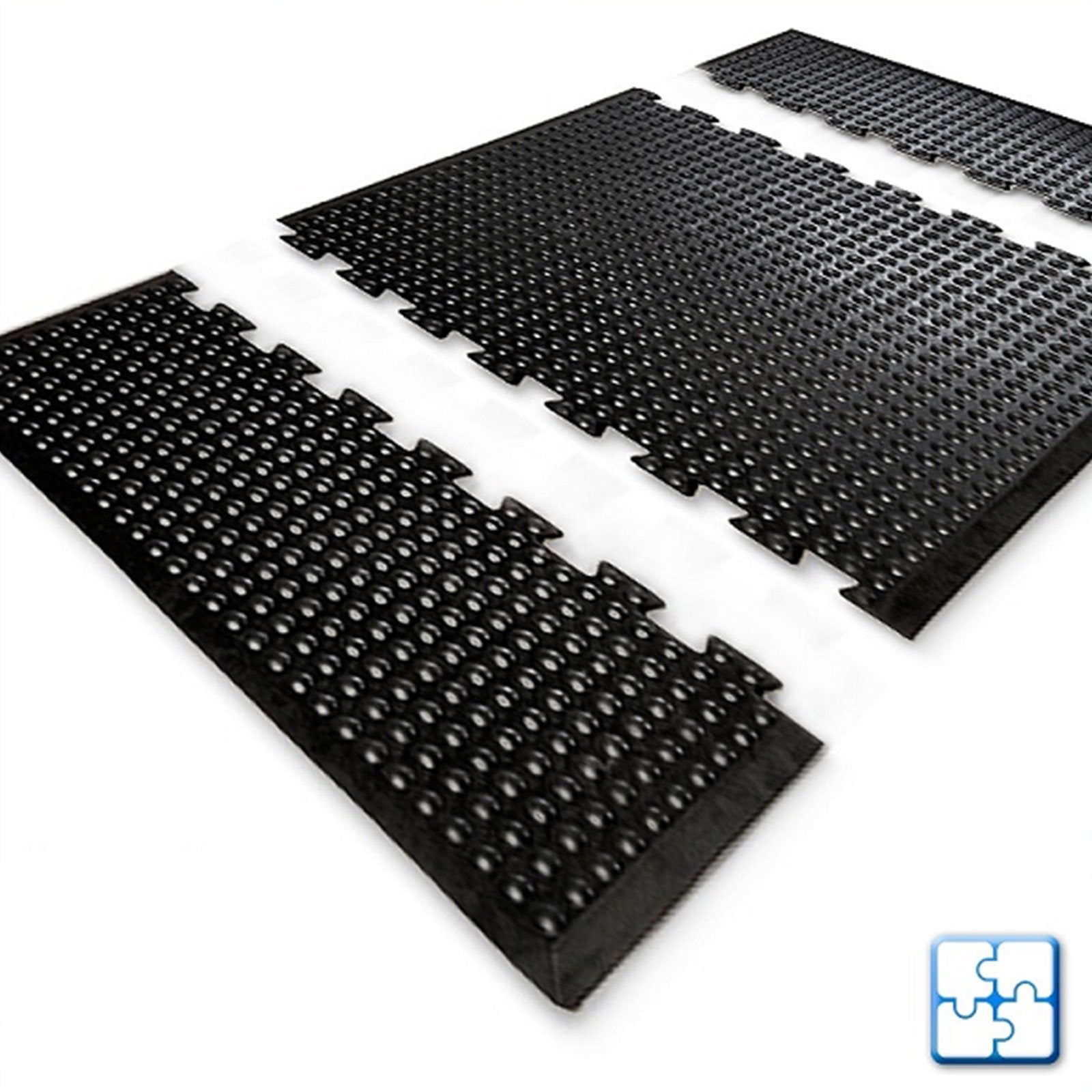 ID mat M2 noppen tapijt deurmat rubber zwart 53 x 35,5 x 1,2 cm ID mat M2 noppen tapijt deurmat rubber zwart 53 x 35,5 x 1,2 cm