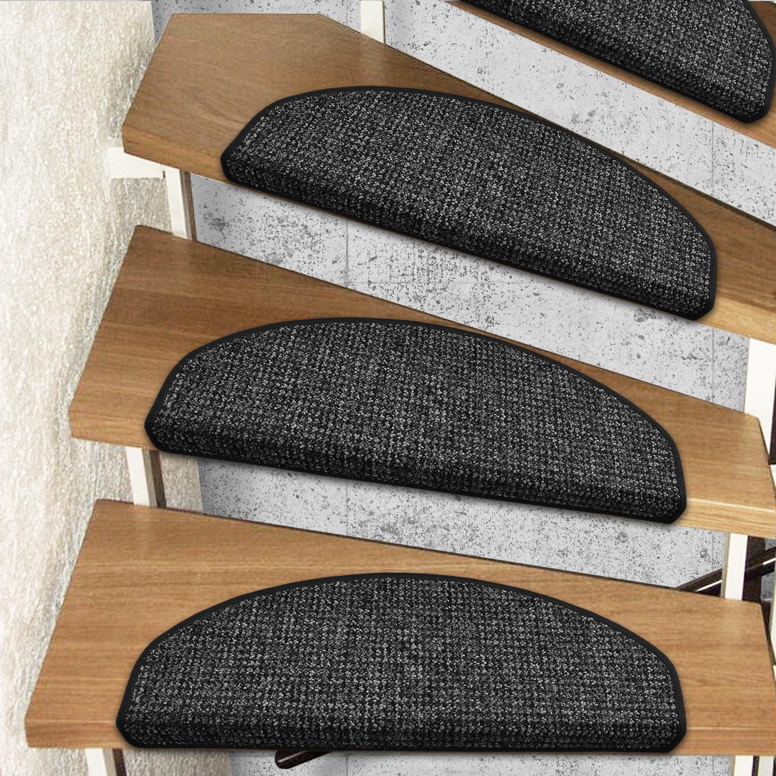 Stufenmatte Carlton Halfrond oder Eckig Erhältlich in 5 Farben | Antraciet